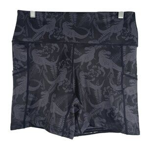 Constantly Varied Gear Shorts Large Dinosaur Black Athletic Workout SS-2025